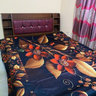 Premium 3D Waterproof Bed Sheet | ১০০% ওয়াটারপ্রুফ | স্টাইলিশ ফ্লোরাল ডিজাইন --
