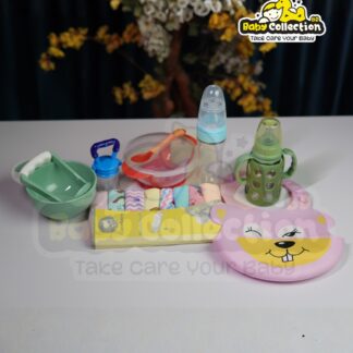 Baby Feeding Combo Set (১৬ পিস) | শিশুর নিরাপদ ও আরামদায়ক খাবার সময়ের সম্পূর্ণ সমাধান